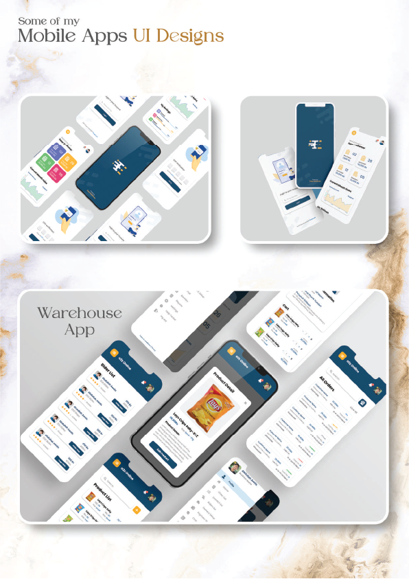 Mobile Apps UI Design - Modern interface design showcase